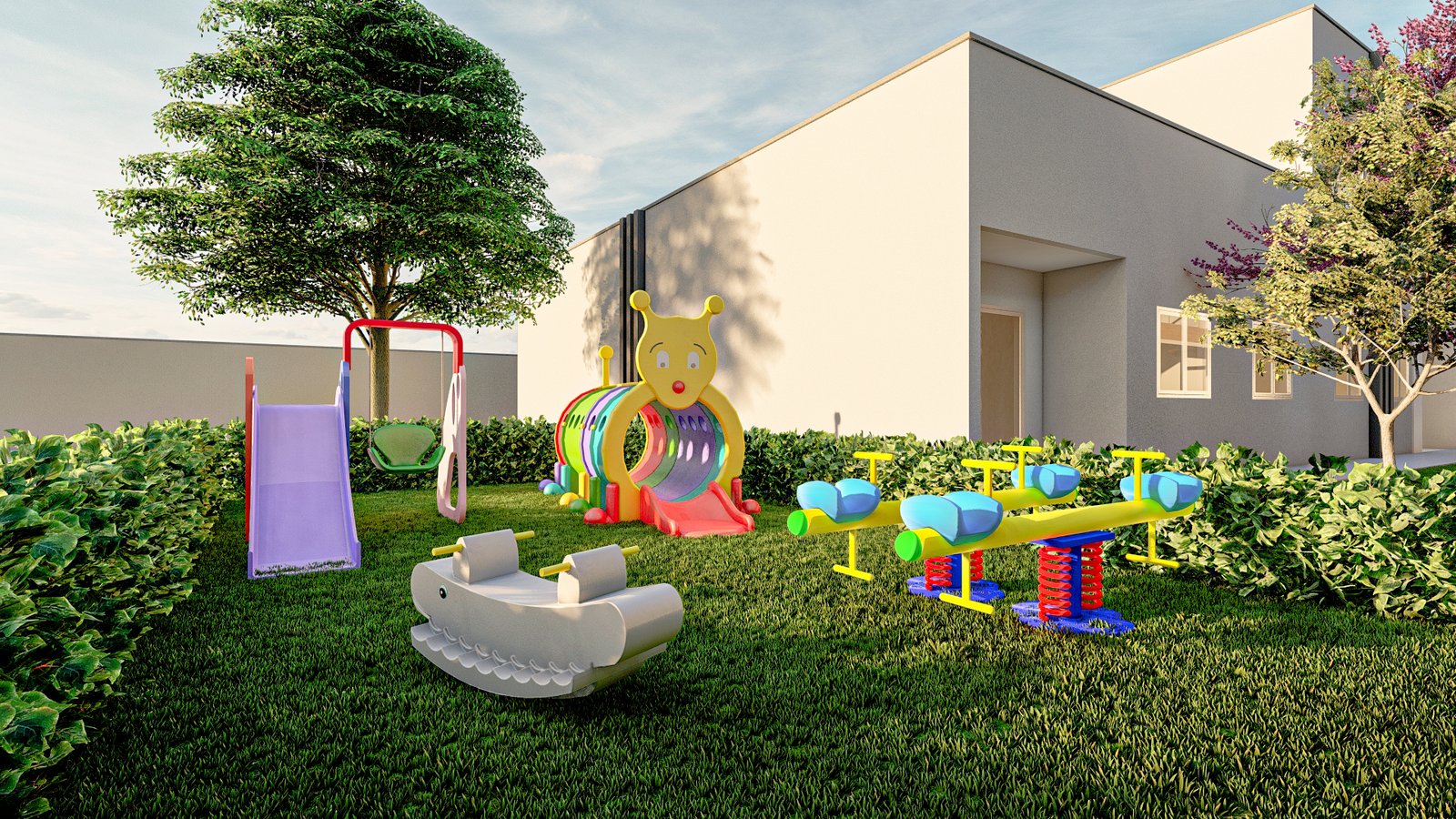 Playground infantil ao ar livre do VivaPark